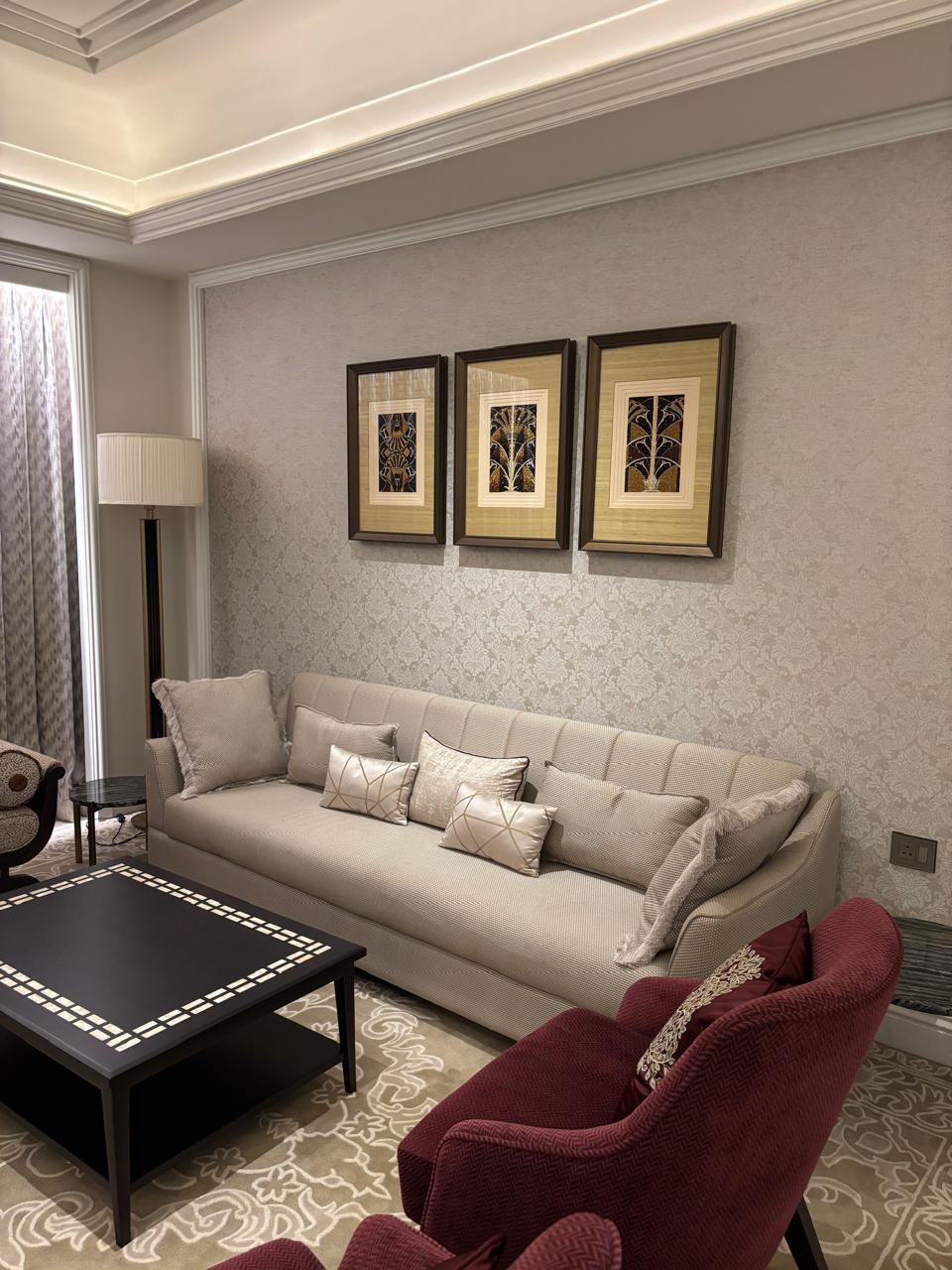 Framed, site-specific art in a hotel interior — The Artemist, hospitality
