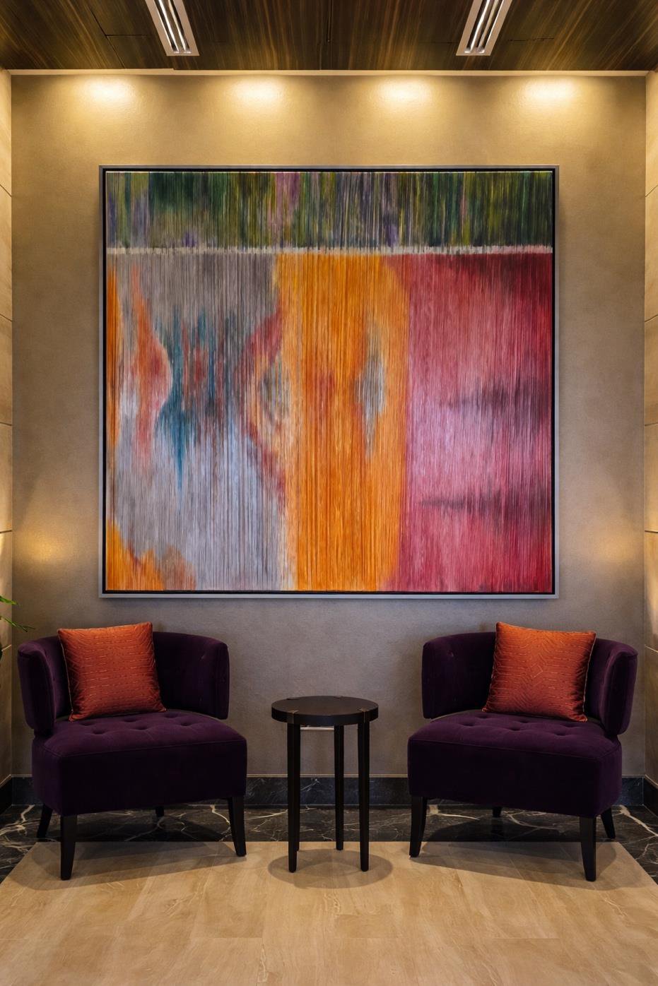 Site-specific art commissioned for a hotel interior — The Artemist, hospitality