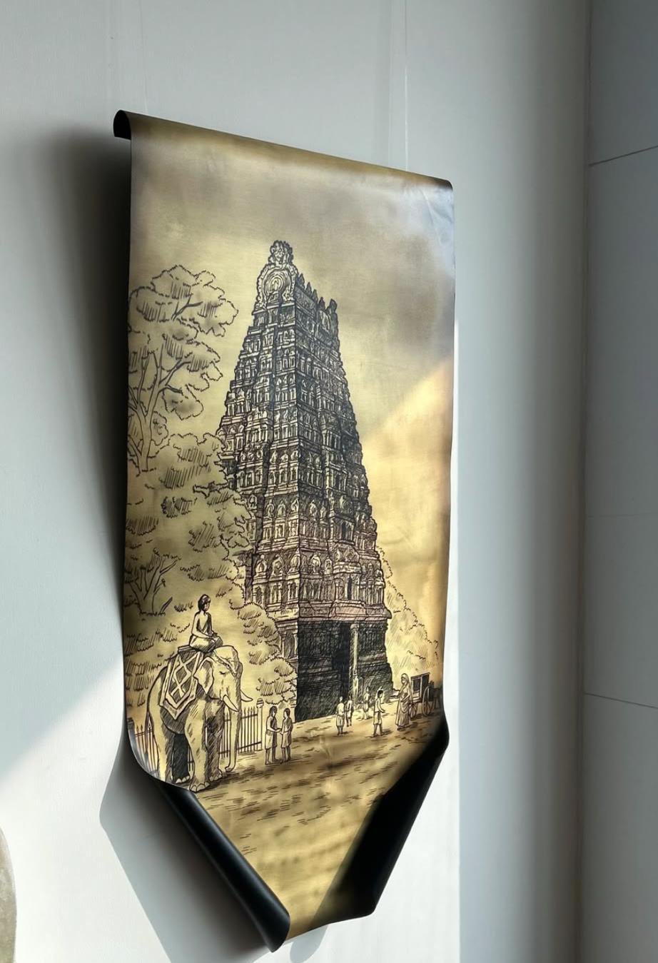 Framed, site-specific art in a hotel interior — The Artemist, hospitality